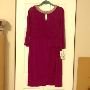 Purple dress long sleeve